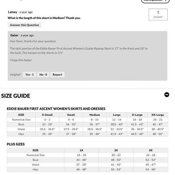 Eddie Bauer Guide  Ripstop Skort in Celadon.  Size 8.  NWT. - Picture 6 of 10